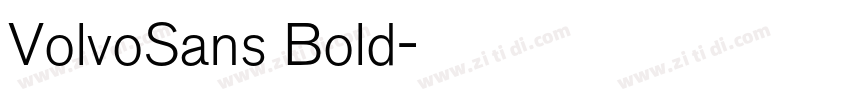 VolvoSans Bold字体转换